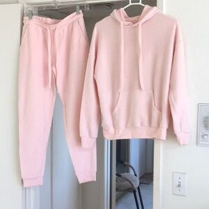 Soft Serve Clothing Pink Track Pants & Hoodie Set
